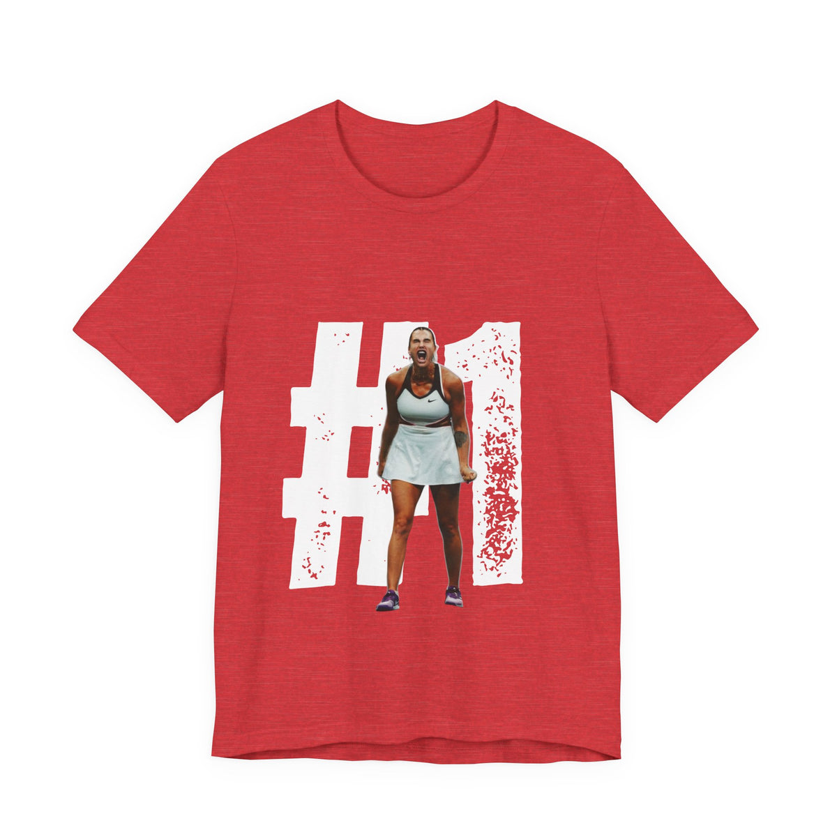 Tennis Player Graphic Tee — Fierce Court Celebration Shirt