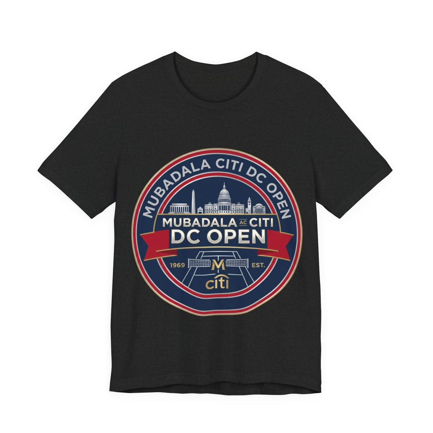 DC Open Tennis Tee — 'Mubadala Citi DC Open' Vintage Badge Shirt
