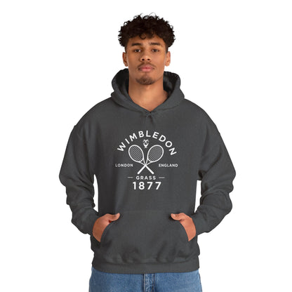 Wimbledon 1877 Tennis Hoodie — Classic Racquets Logo Pullover