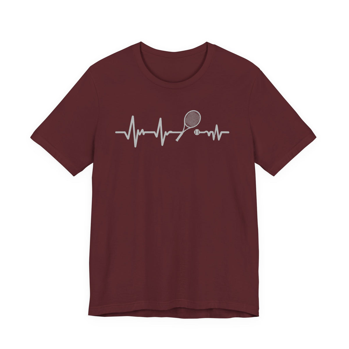 Tennis Heartbeat Tee — Racket Pulse Graphic T-Shirt