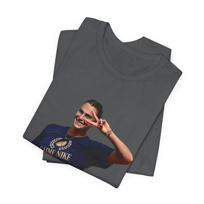 Aryna Sabalenka T-Shirt —Graphic Tee with Smiling Player Photo