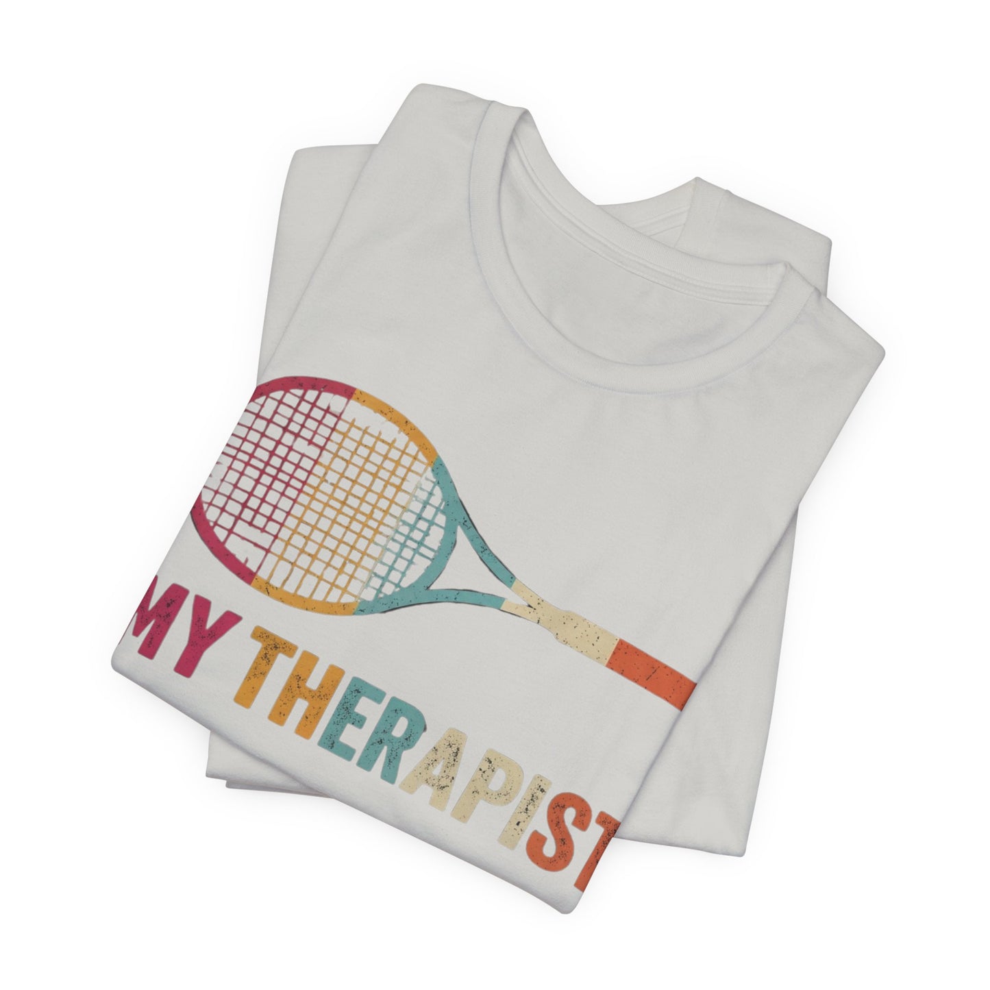 Tennis 'My Therapist' Graphic Tee — Funny Tennis Player Gift