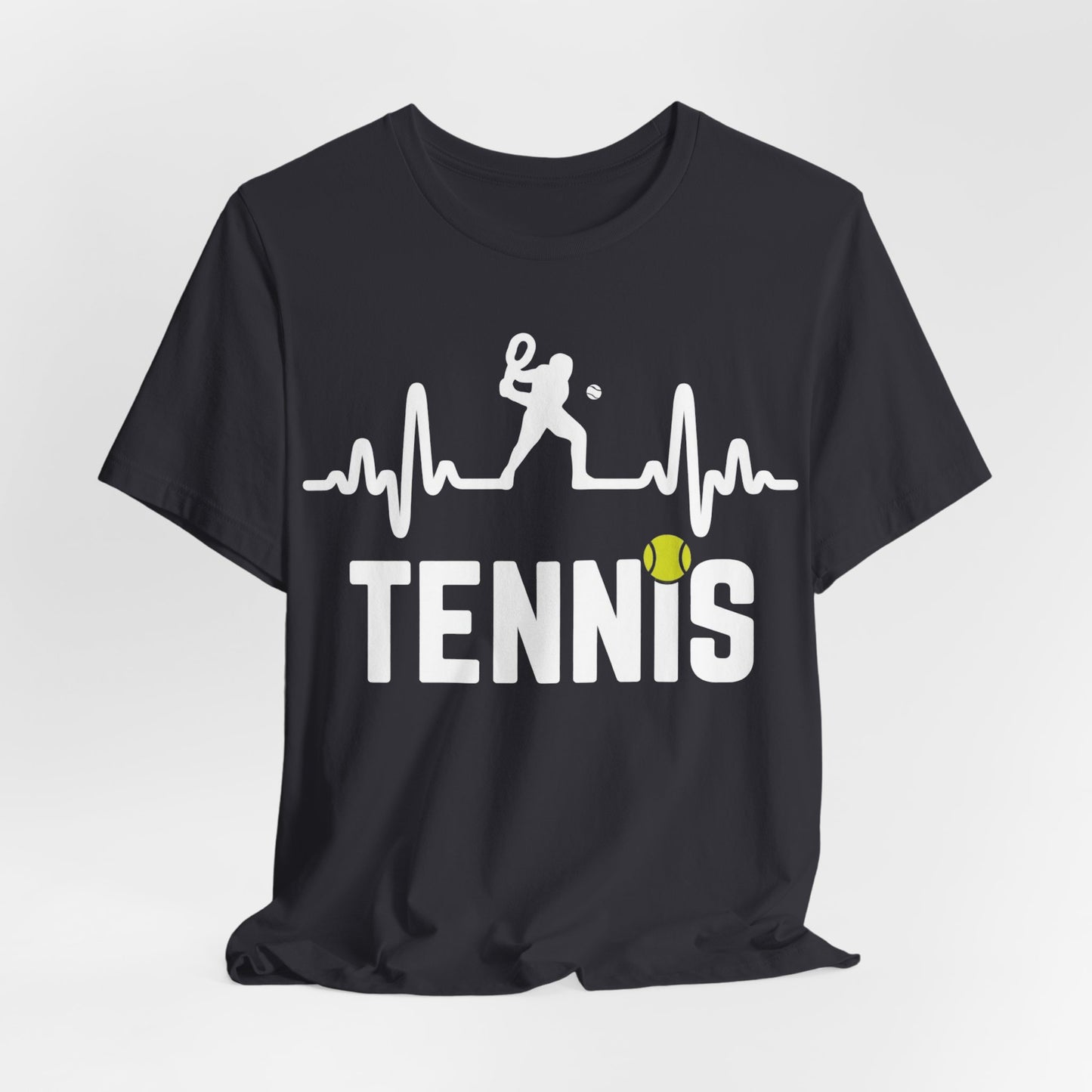 Tennis Pulse Tee — Heartbeat Tennis Player Graphic Shirt