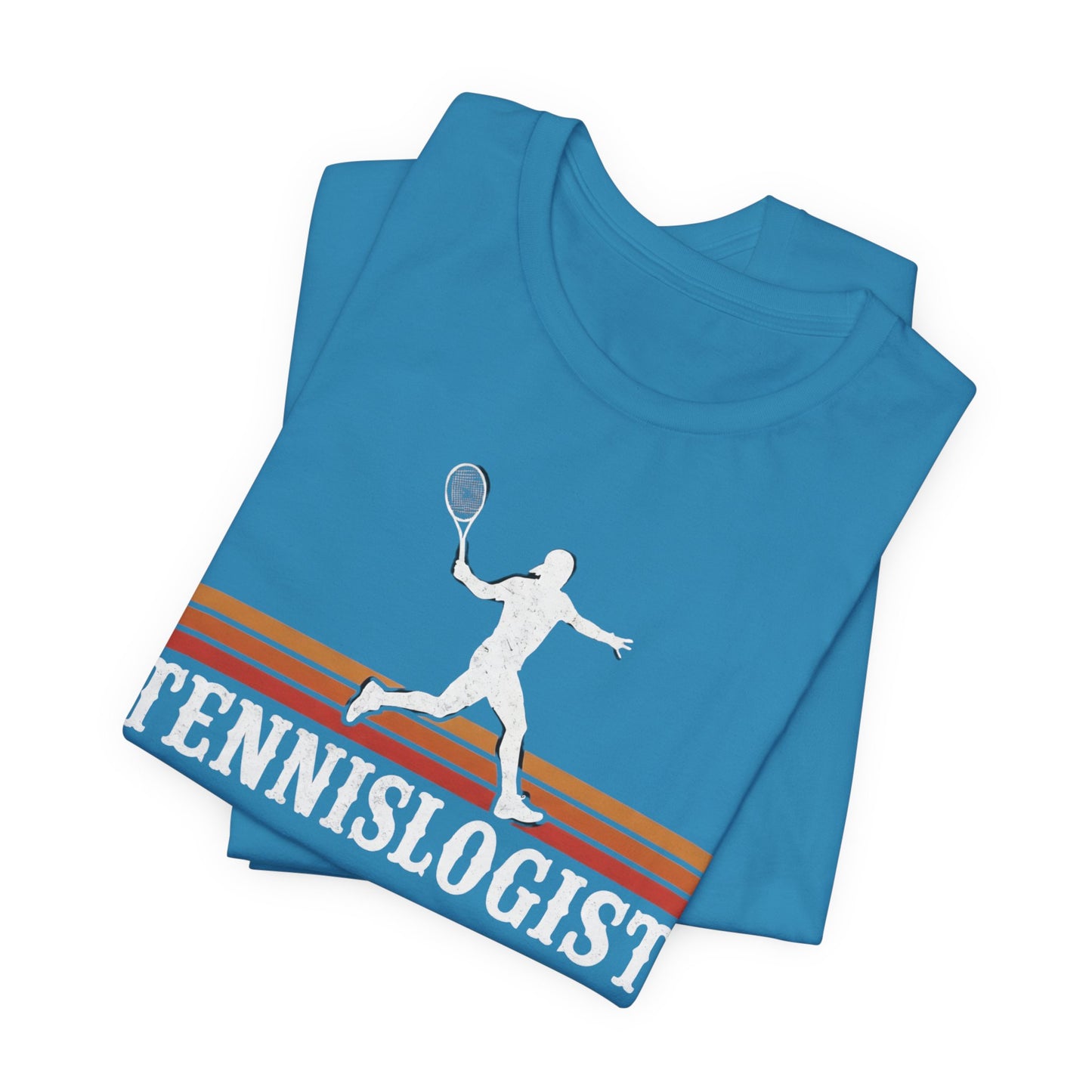 Tennislogist T‑Shirt – Retro Tennis Player Graphic Tee for Coaches & Fans