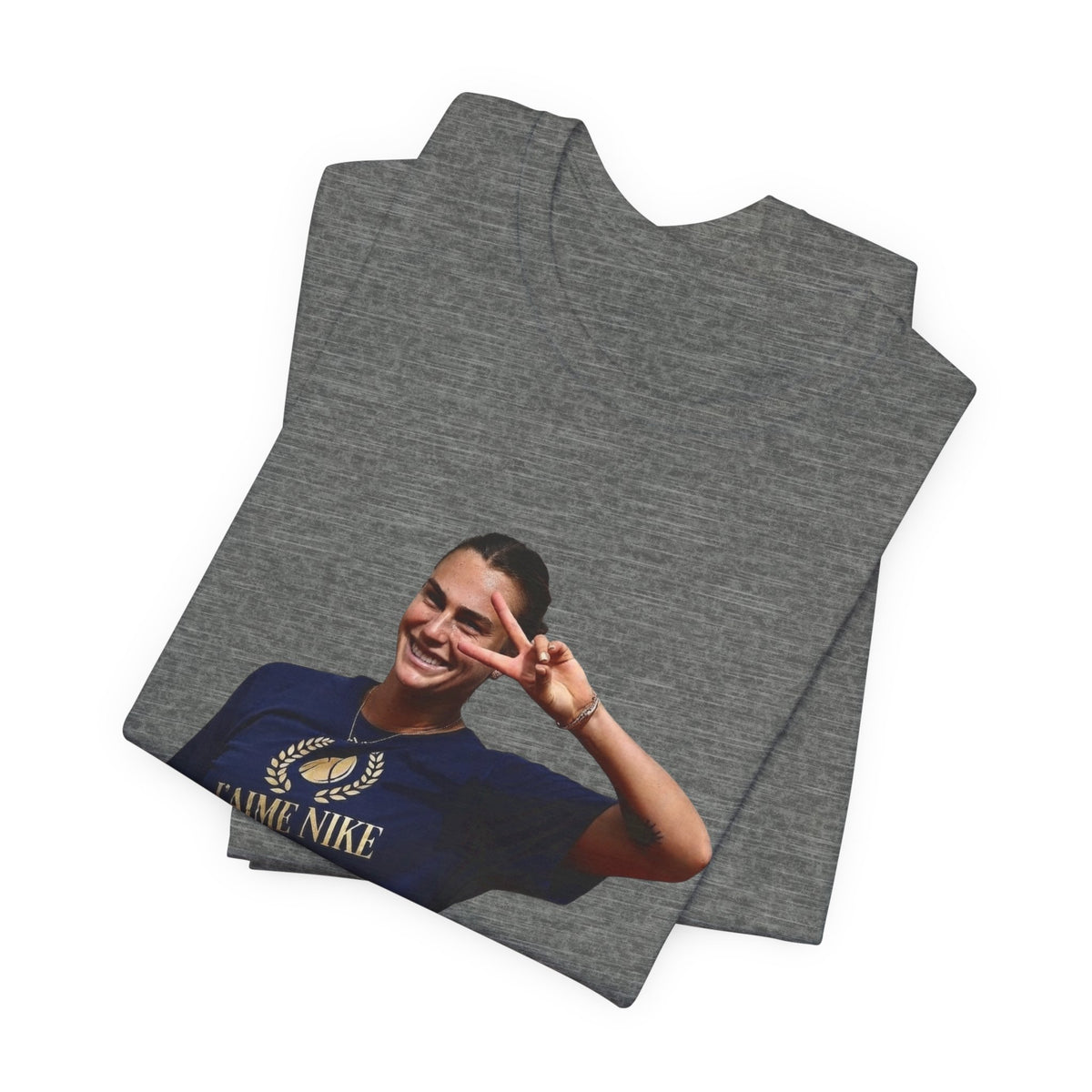 Aryna Sabalenka T-Shirt —Graphic Tee with Smiling Player Photo