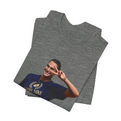 Aryna Sabalenka T-Shirt —Graphic Tee with Smiling Player Photo