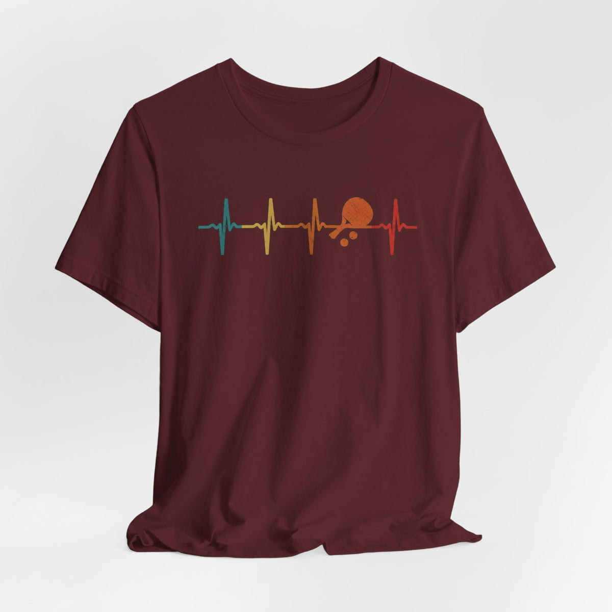 Tennis Heartbeat Tee – Retro Surfing Wave Graphic T-Shirt