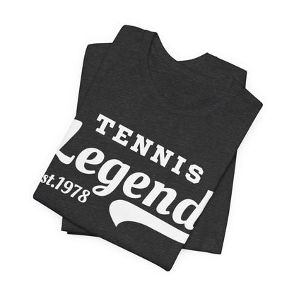 Tennis Legend Tee – Retro "Tennis Legend Est. 1978" Graphic Shirt