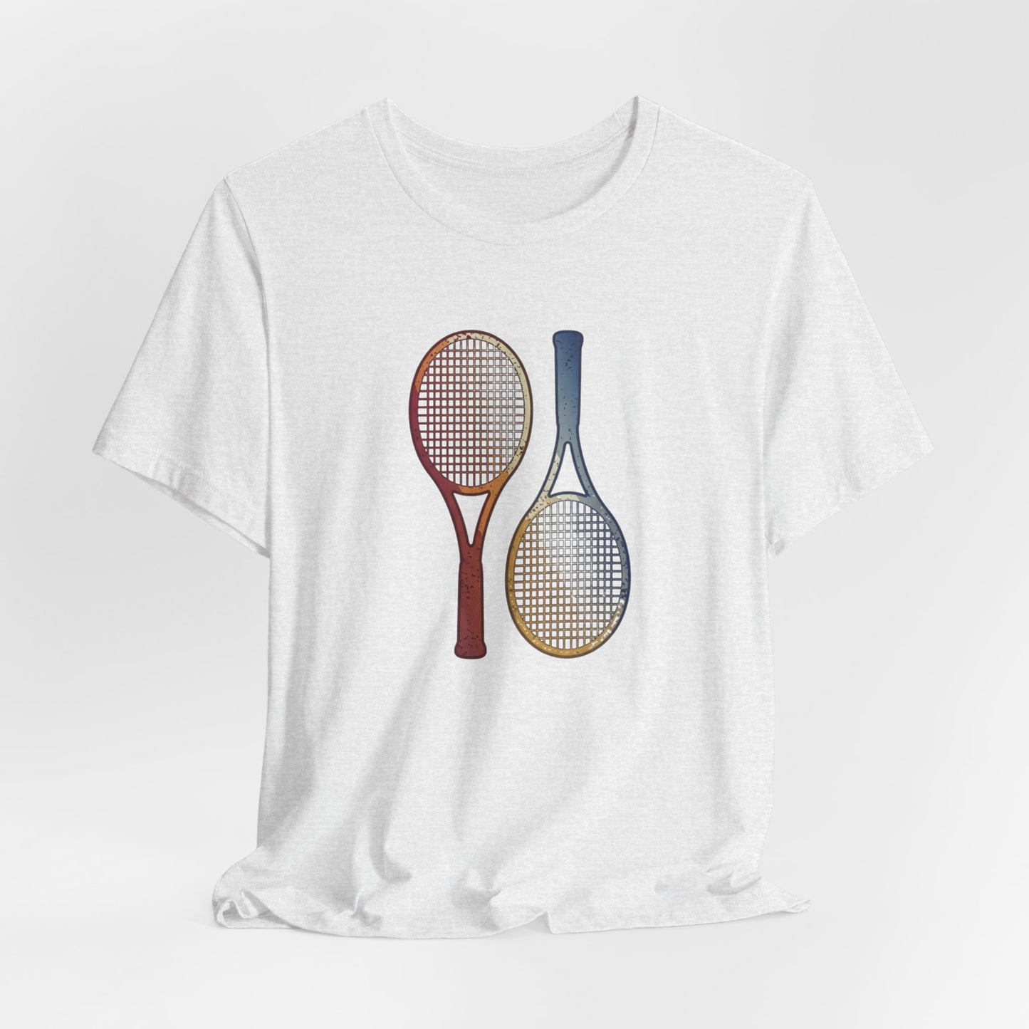 Tennis Rackets Tee — Vintage Wooden Racquets Graphic Shirt