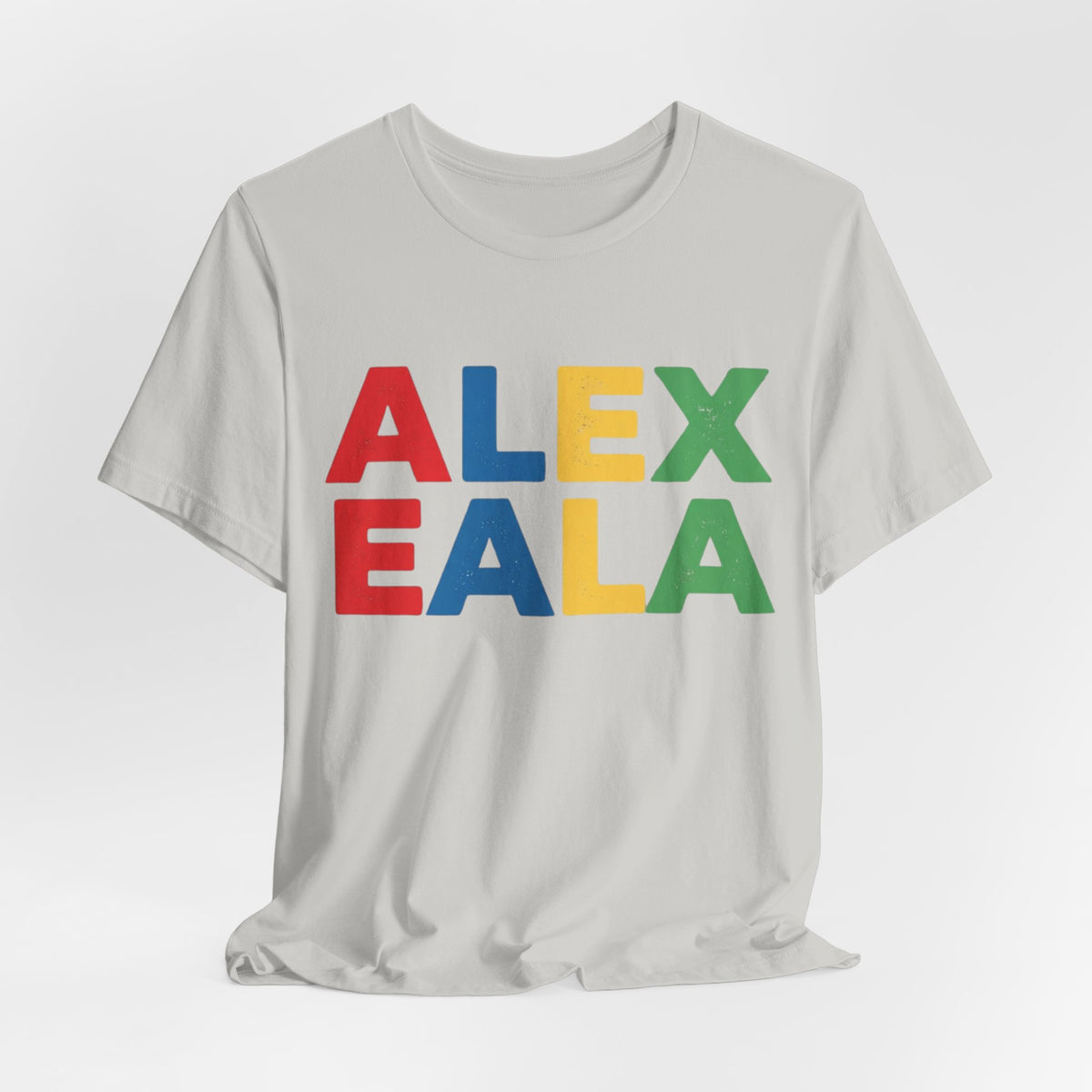 Alex Eala Colorblock Name Tee — Kids & Fans Tennis Player Tribute Shirt