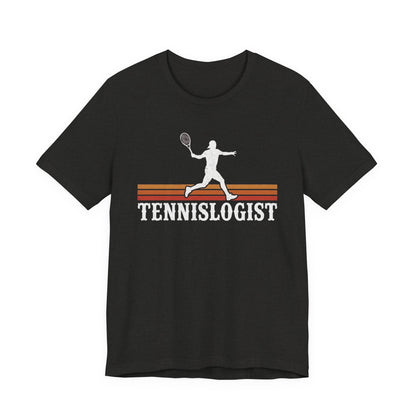 Tennislogist T‑Shirt – Retro Tennis Player Graphic Tee for Coaches & Fans