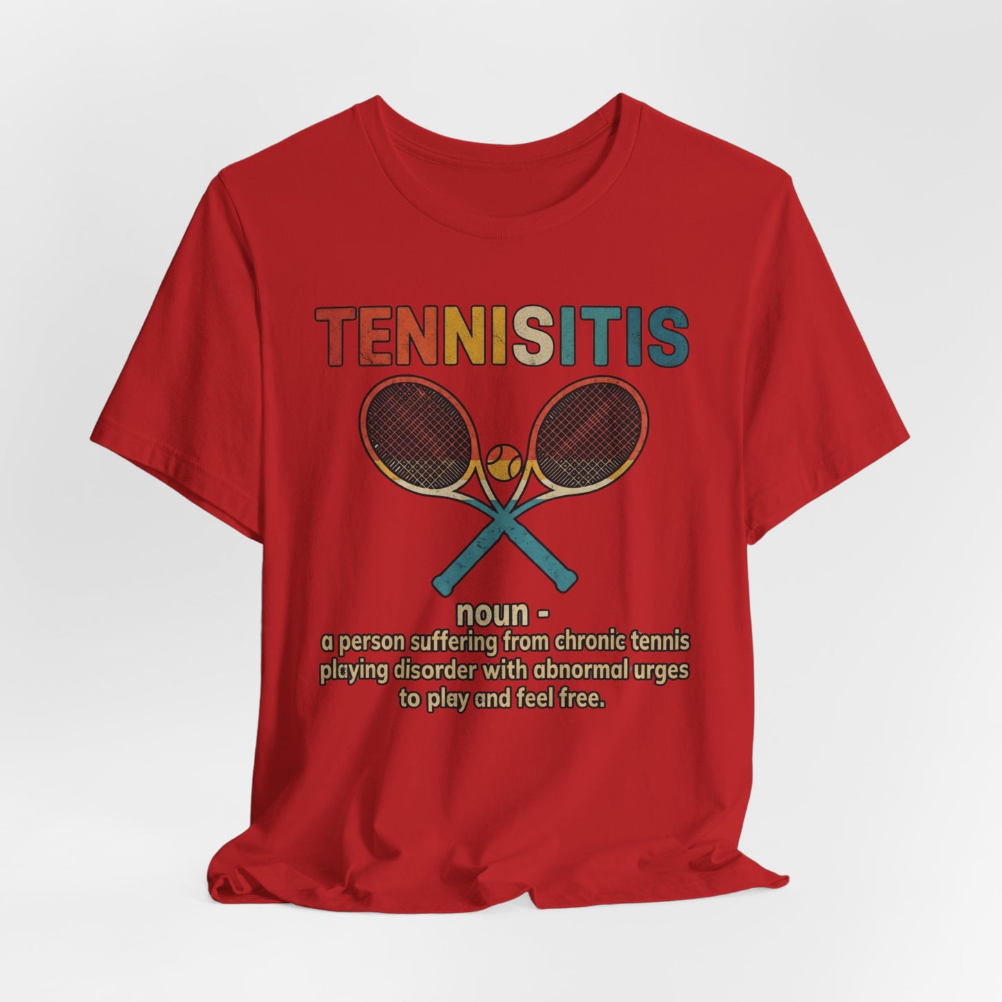 Tennisitis T-Shirt – Vintage Tennis Rackets Graphic Tee