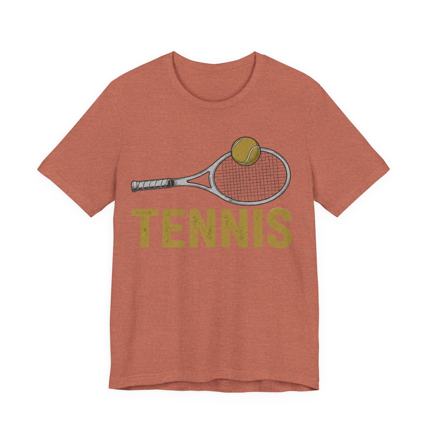 Tennis Racket & Ball Tee — Retro Athletic Tennis T‑Shirt