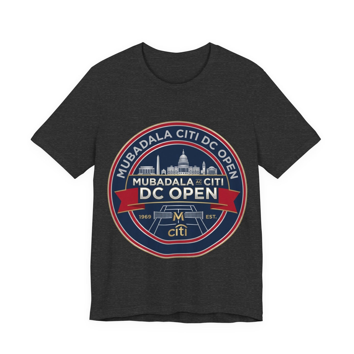 DC Open Tennis Tee — 'Mubadala Citi DC Open' Vintage Badge Shirt