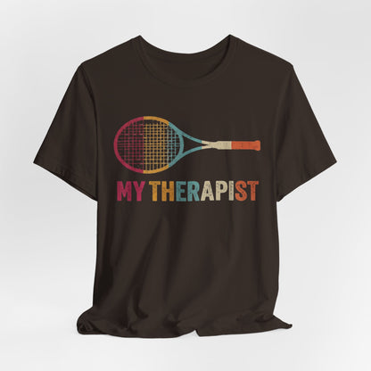 Tennis 'My Therapist' Graphic Tee — Funny Tennis Player Gift