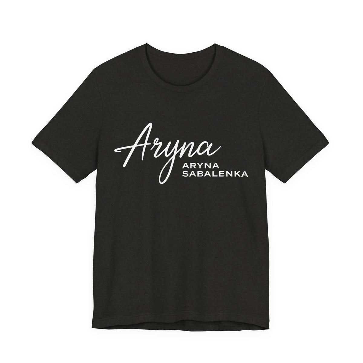 Sabalenka Classic White Tee — Plain Short Sleeve T-Shirt