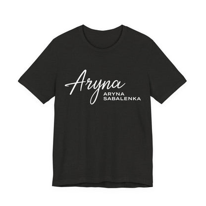 Sabalenka Classic White Tee — Plain Short Sleeve T-Shirt
