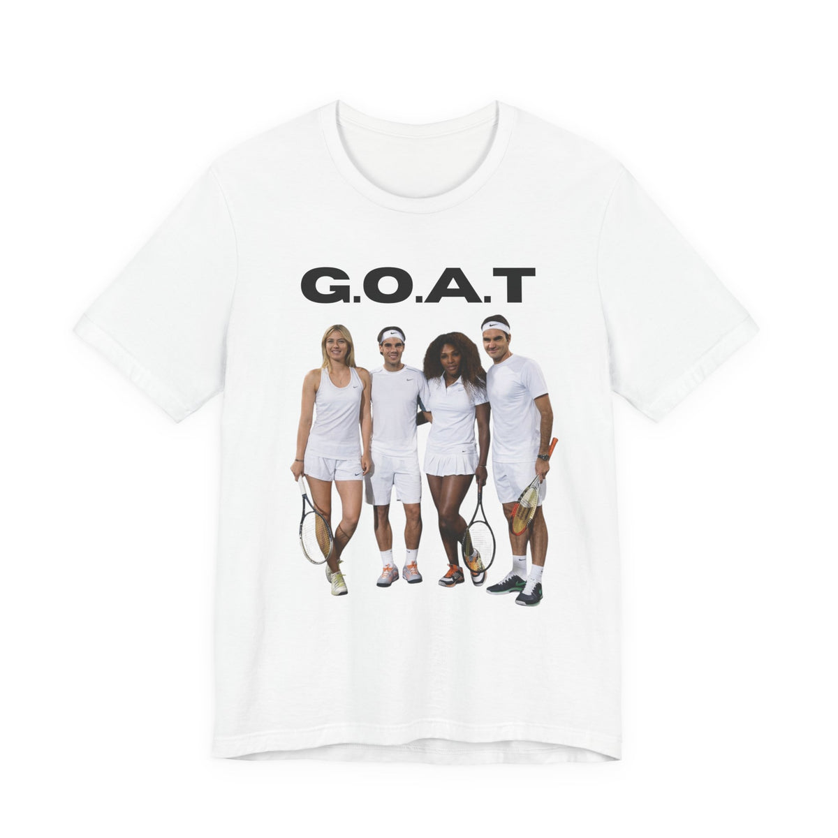 G.O.A.T. Tennis Team Graphic Tee - Federer, Serena, Nadal, Sharapova