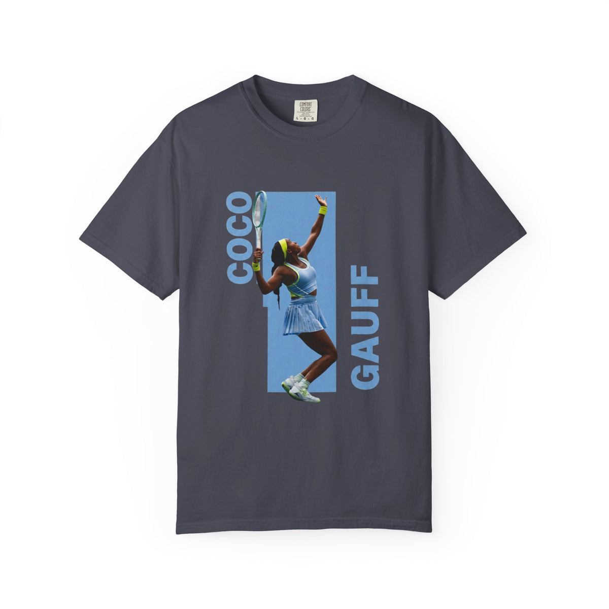 Coco Gauff T-Shirt — Retro Tennis Serve Graphic