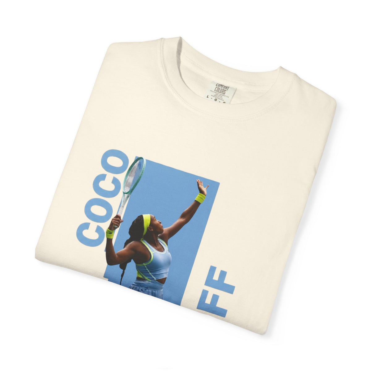 Coco Gauff T-Shirt — Retro Tennis Serve Graphic