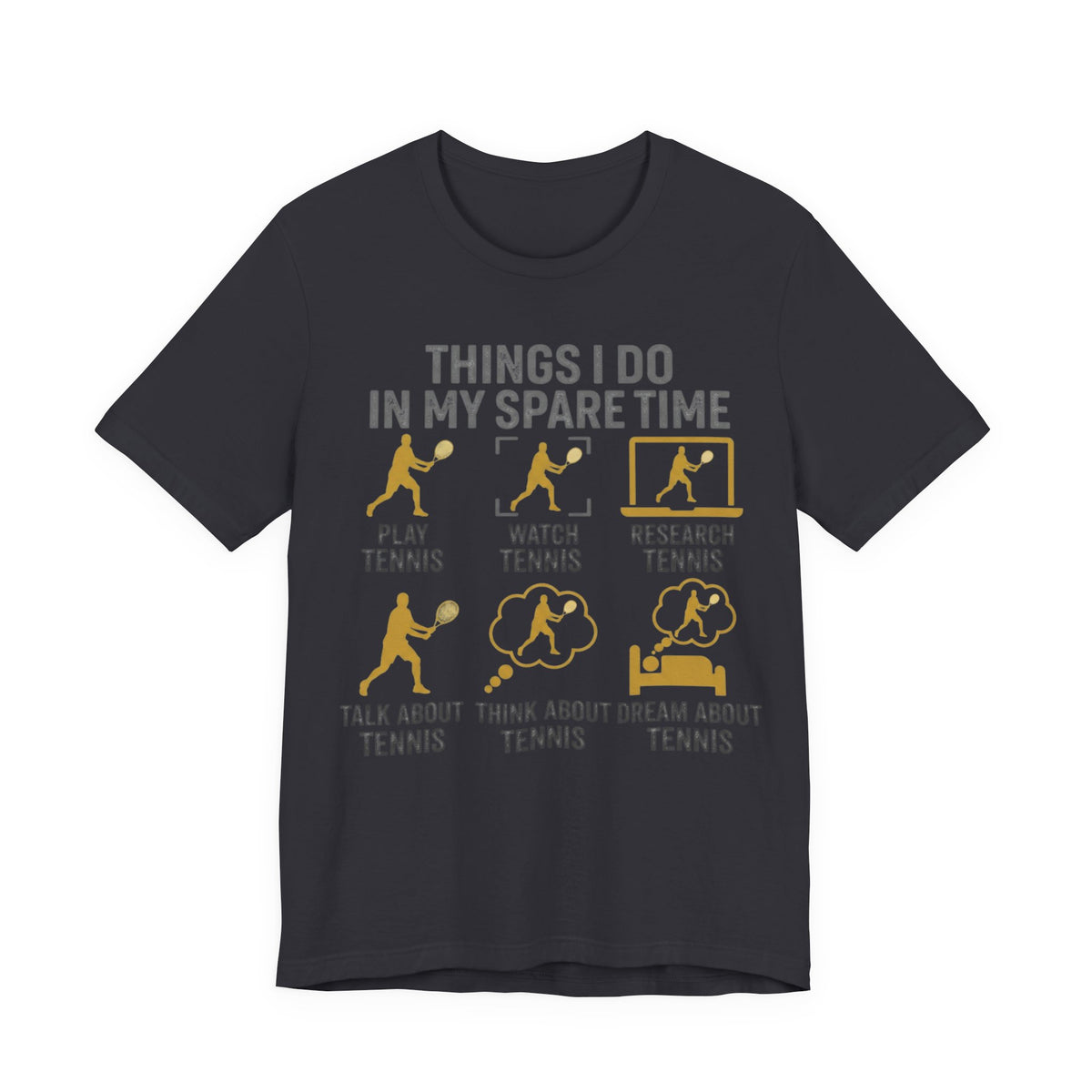 Tennis Lover Graphic Tee — "Things I Do in My Spare Time" Shirt