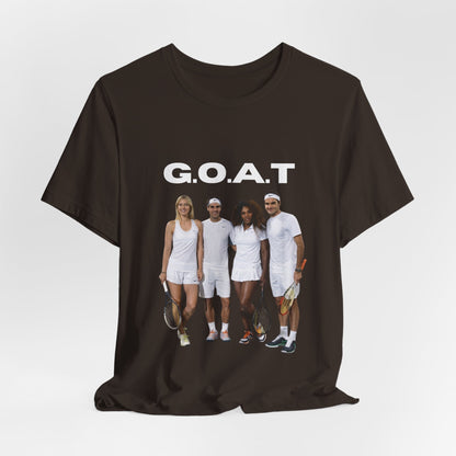 GOAT Tennis Players T-Shirt – Vintage Court Team Graphic Tee
