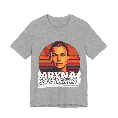 Aryna Sabalenka Graphic Tee — Vintage Sunset Tennis Player T-Shirt