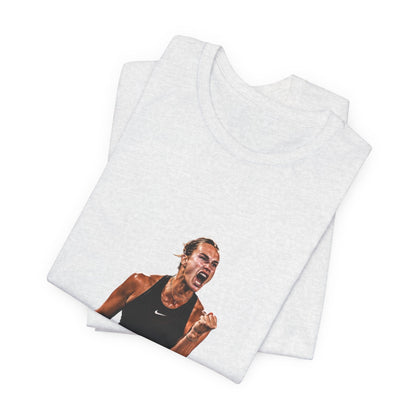 Tennis Player Aryna Sabalenka Victory Graphic Tee