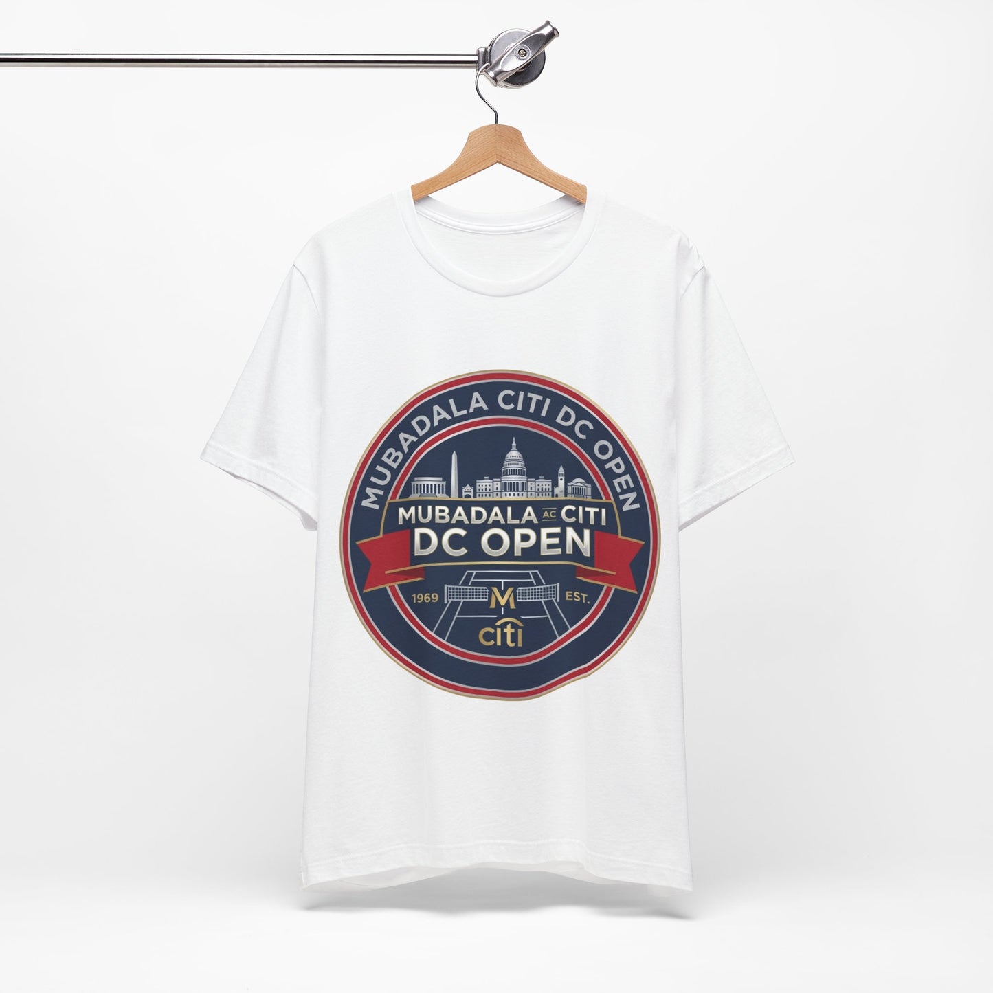 DC Open Tennis Tee — 'Mubadala Citi DC Open' Vintage Badge Shirt