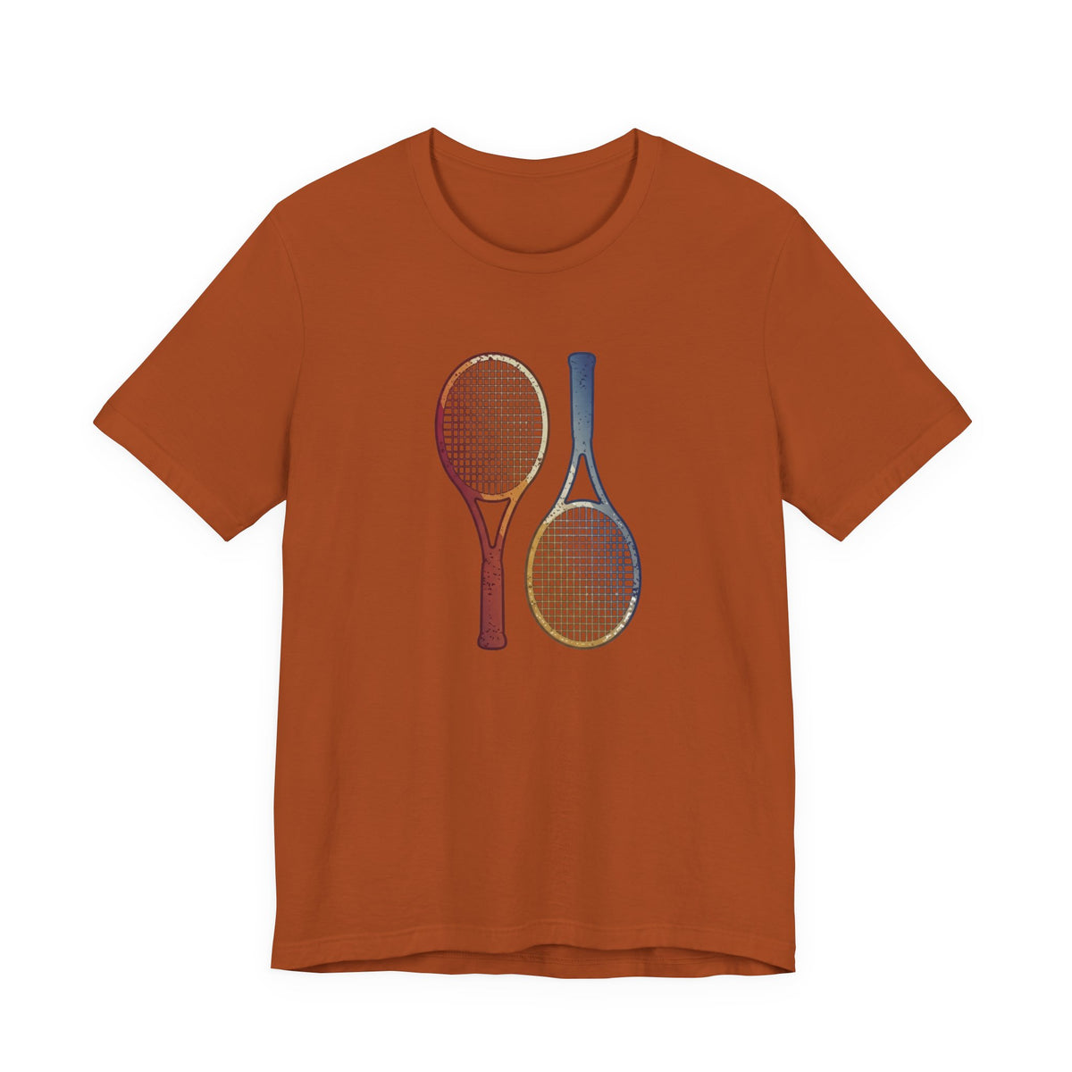 Tennis Rackets Tee — Vintage Wooden Racquets Graphic Shirt