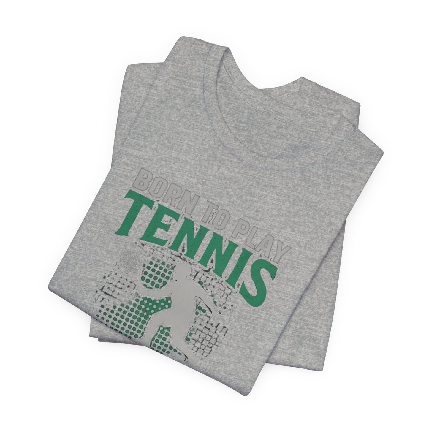 T-Shirt — "Born to Play Tennis, Forced to Go to School" Youth Tennis Tee