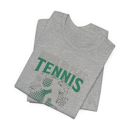 T-Shirt — "Born to Play Tennis, Forced to Go to School" Youth Tennis Tee