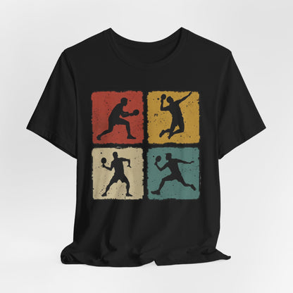 Tennis Silhouette Tee — Retro Vintage Graphic Shirt