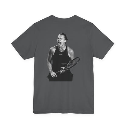 Sabalenka The Tigress Graphic Tee — Empowered Woman & Tiger Illustration