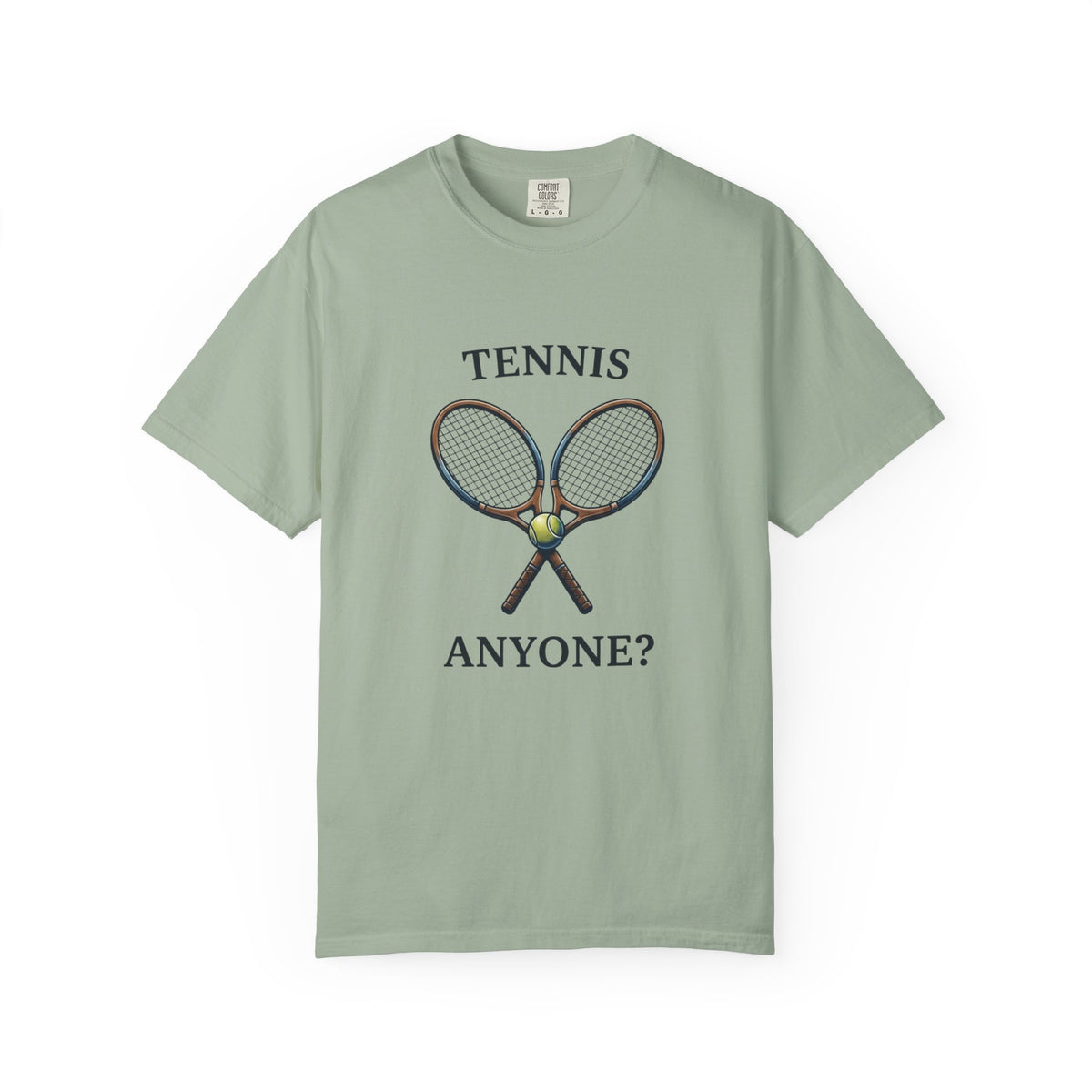 Tennis Anyone? Graphic T-Shirt — Vintage Racket & Ball Tee for Tennis Players