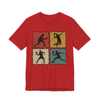 Tennis Silhouette Tee — Retro Vintage Graphic Shirt