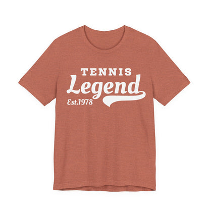 Tennis Legend Tee – Retro "Tennis Legend Est. 1978" Graphic Shirt