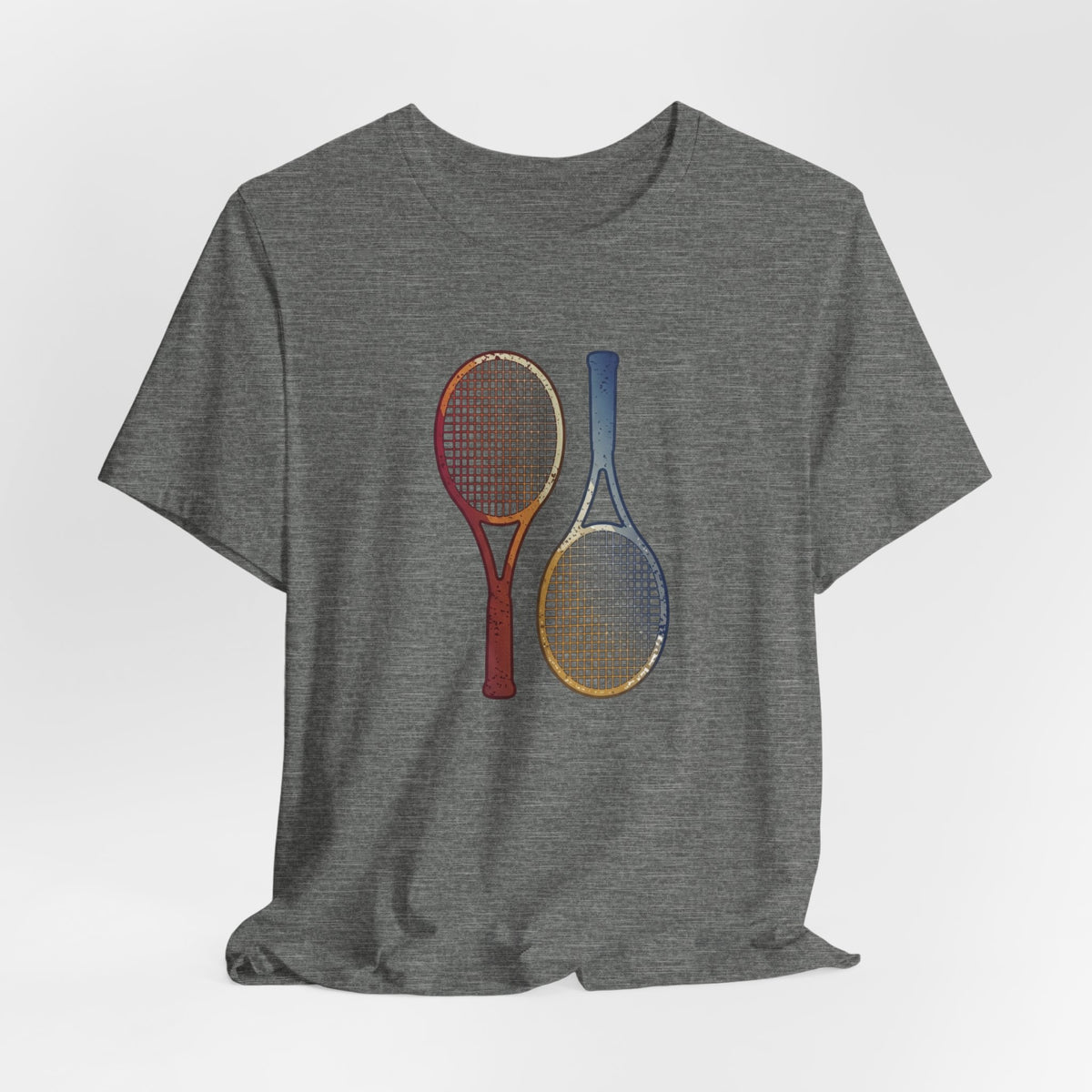 Tennis Rackets Tee — Vintage Wooden Racquets Graphic Shirt