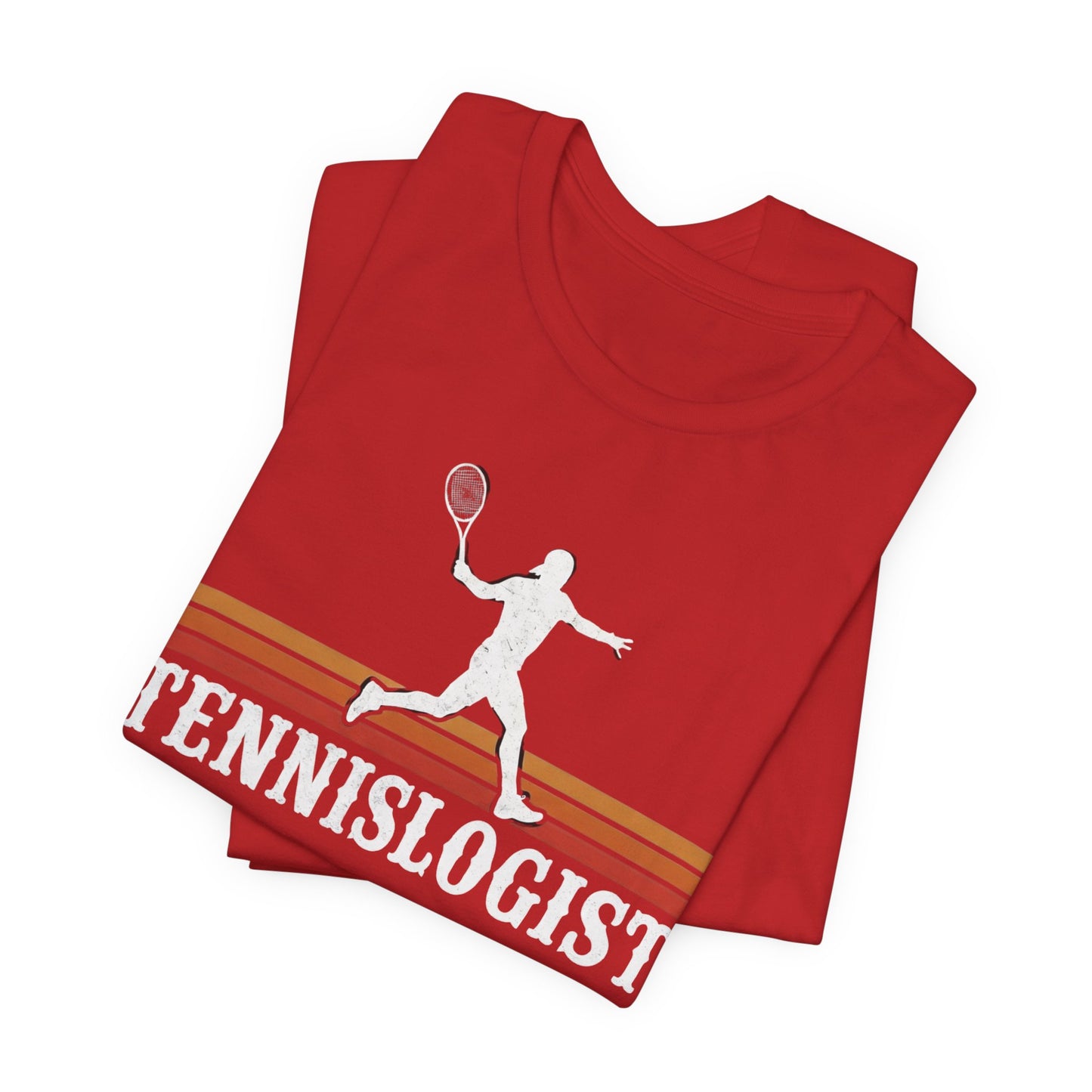 Tennislogist T‑Shirt – Retro Tennis Player Graphic Tee for Coaches & Fans