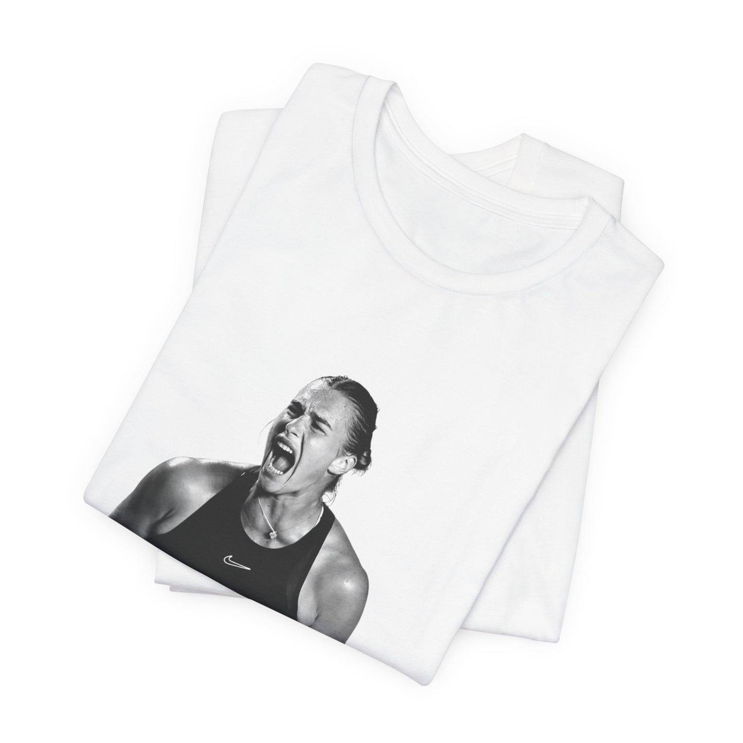 Tennis Player Sabalenka Graphic Tee — Energetic Champion Tennis T‑Shirt