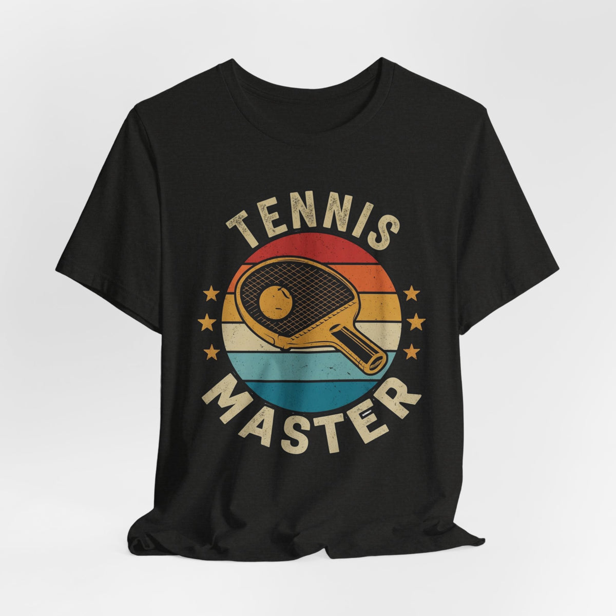 Tennis Master Tee — Retro Paddle & Ball Vintage-Style Tennis Shirt