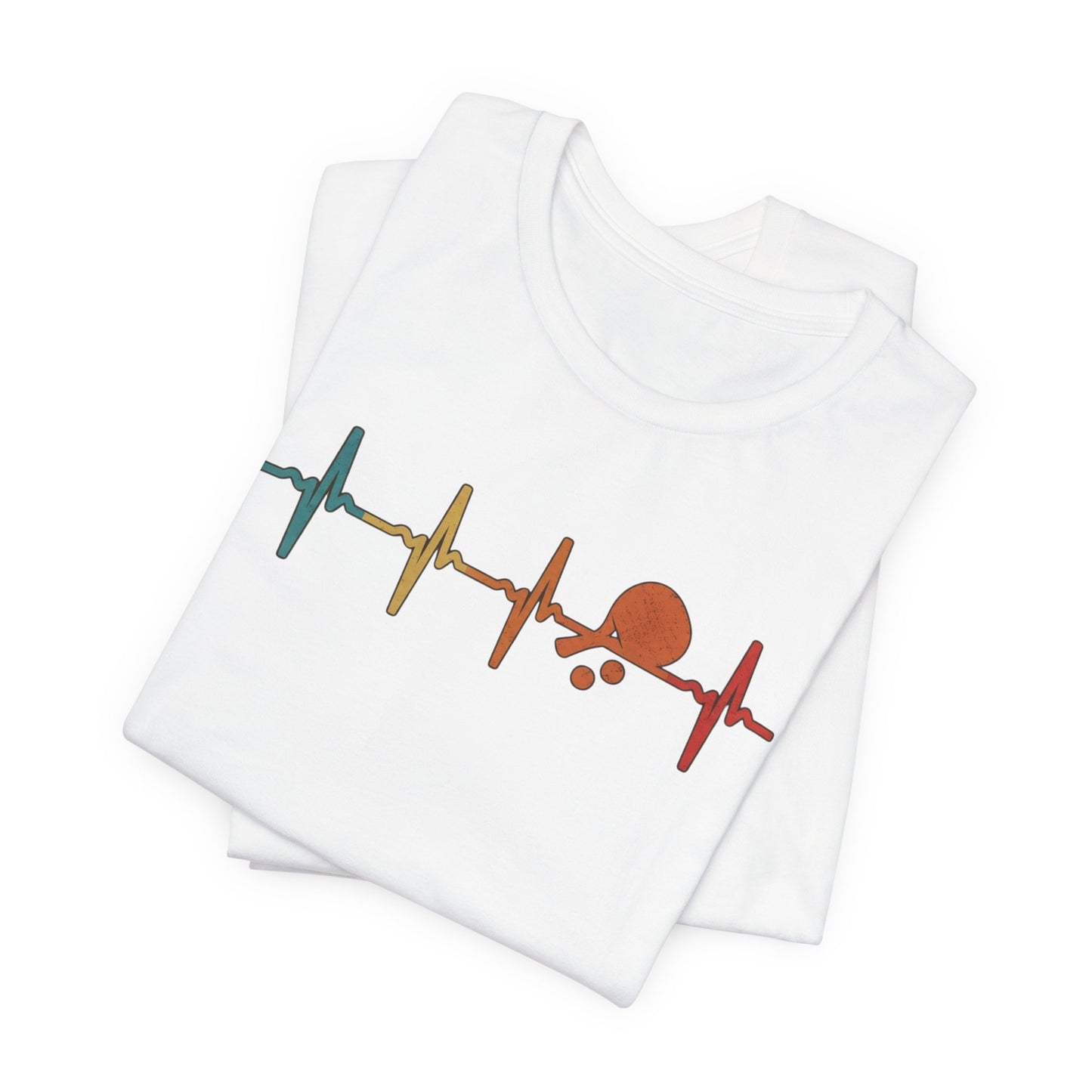 Tennis Heartbeat Tee – Retro Surfing Wave Graphic T-Shirt