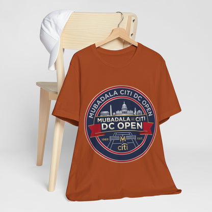 DC Open Tennis Tee — 'Mubadala Citi DC Open' Vintage Badge Shirt