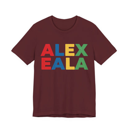 Alex Eala Colorblock Name Tee — Kids & Fans Tennis Player Tribute Shirt