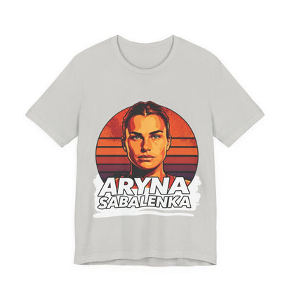 Aryna Sabalenka Graphic Tee — Vintage Sunset Tennis Player T-Shirt