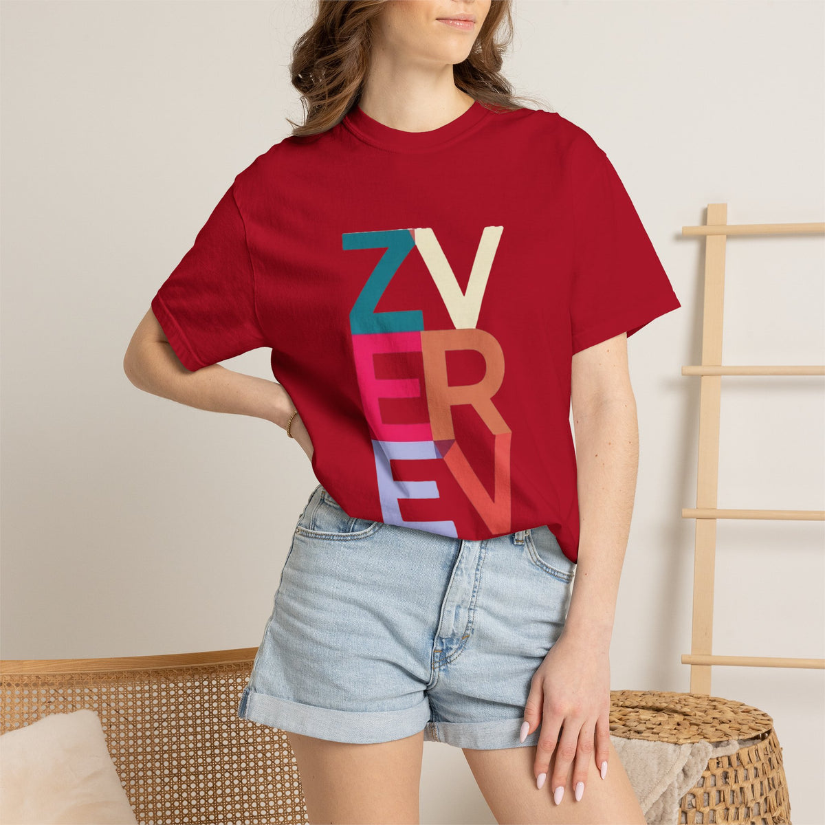 ALEXANDER ZVEREV Colorblock Vertical Logo T‑Shirt