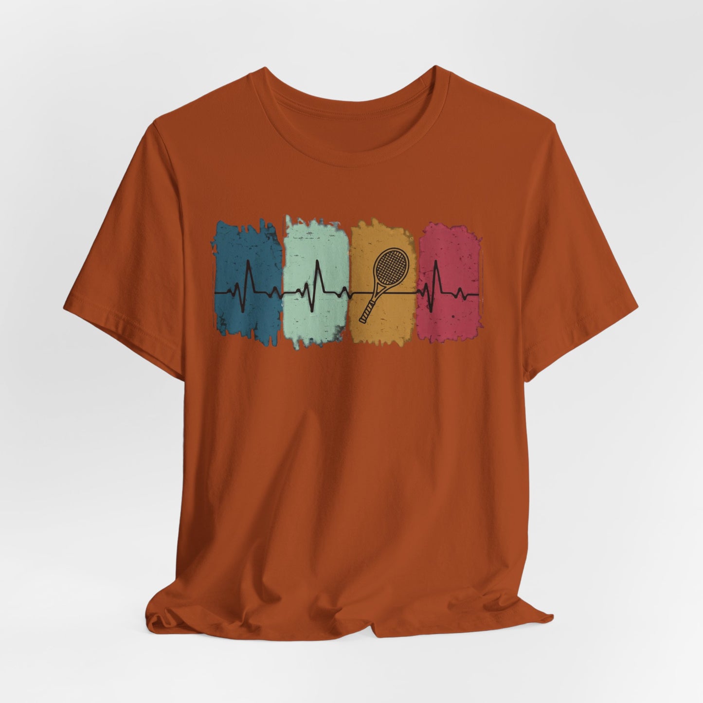 Drum Heartbeat T-Shirt – Retro Brushstroke Drumstick Heartbeat Tee