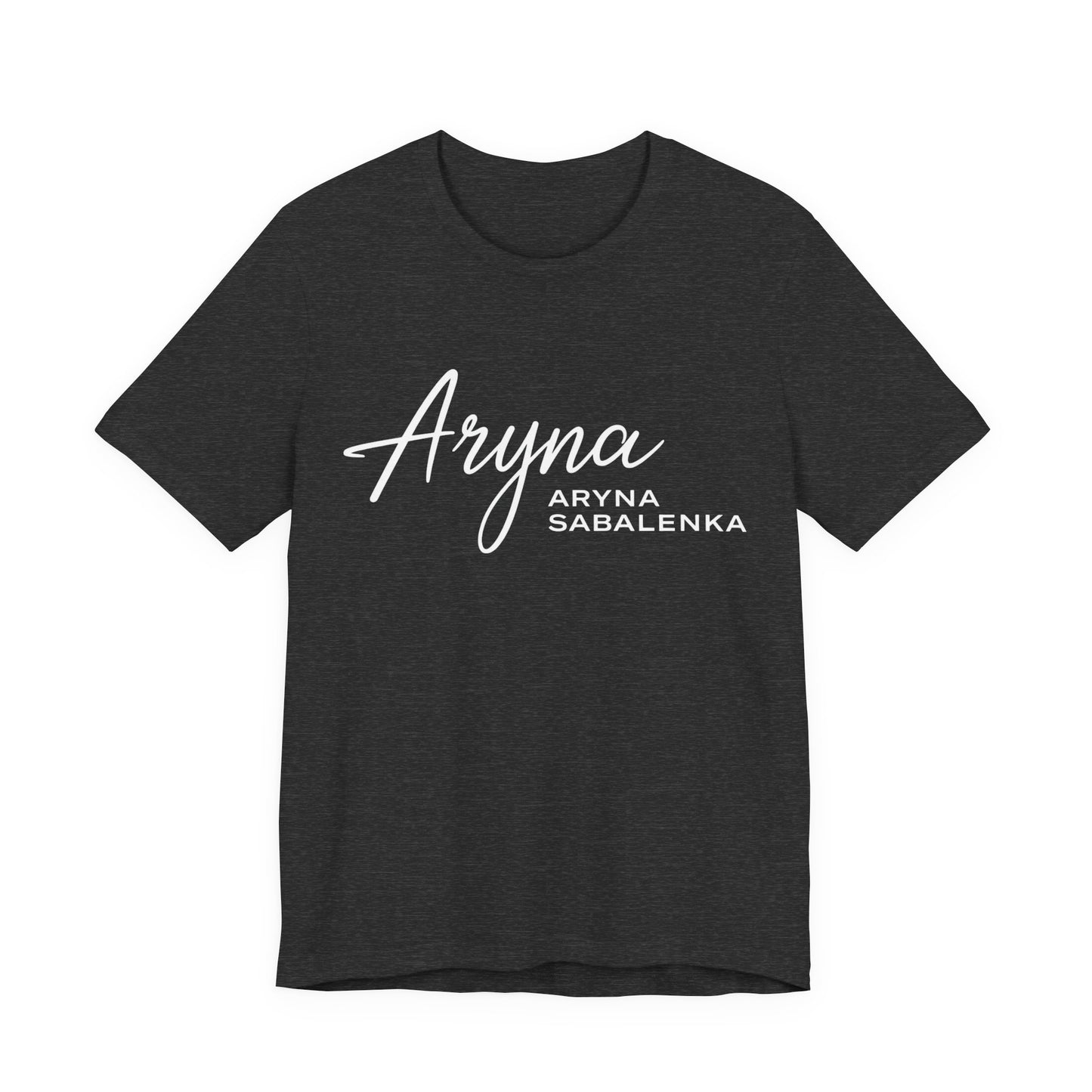 Sabalenka Classic White Tee — Plain Short Sleeve T-Shirt