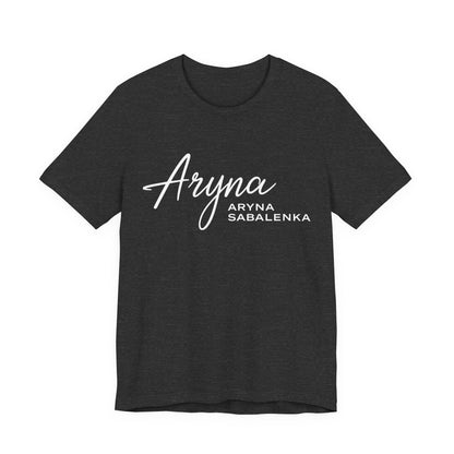 Sabalenka Classic White Tee — Plain Short Sleeve T-Shirt