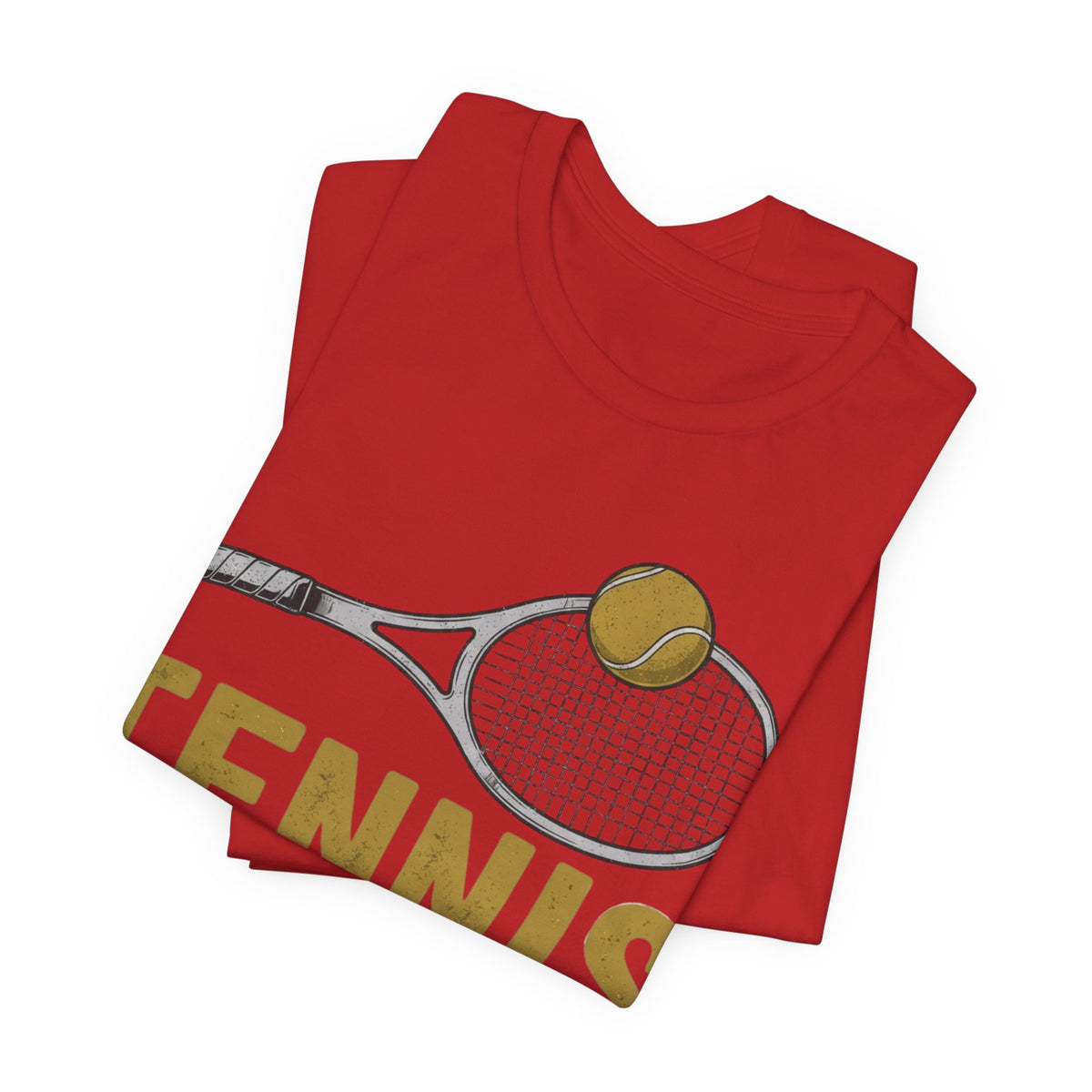 Tennis Racket & Ball Tee — Retro Athletic Tennis T‑Shirt